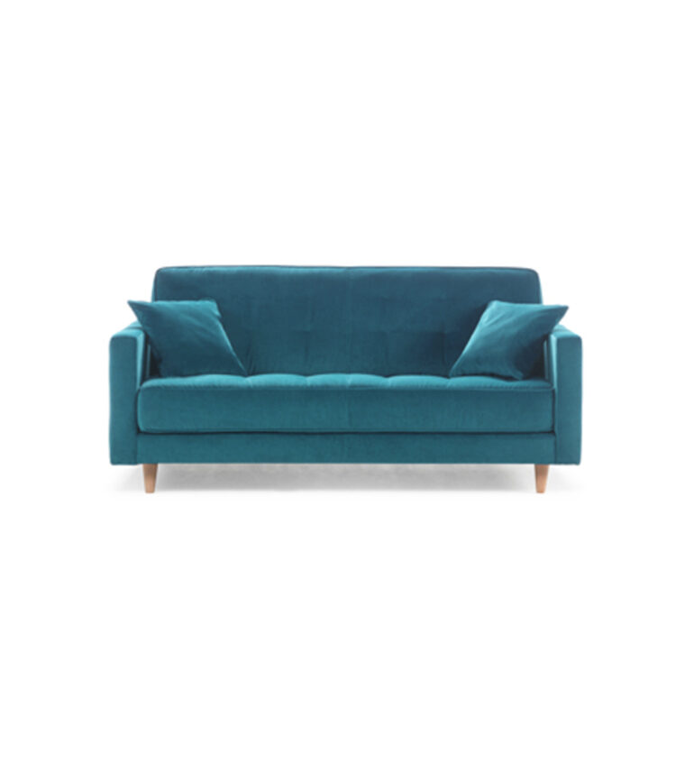 Canapé Convertible Contemporain Canapé En Velours Bleu Canard by Convertible Contemporain