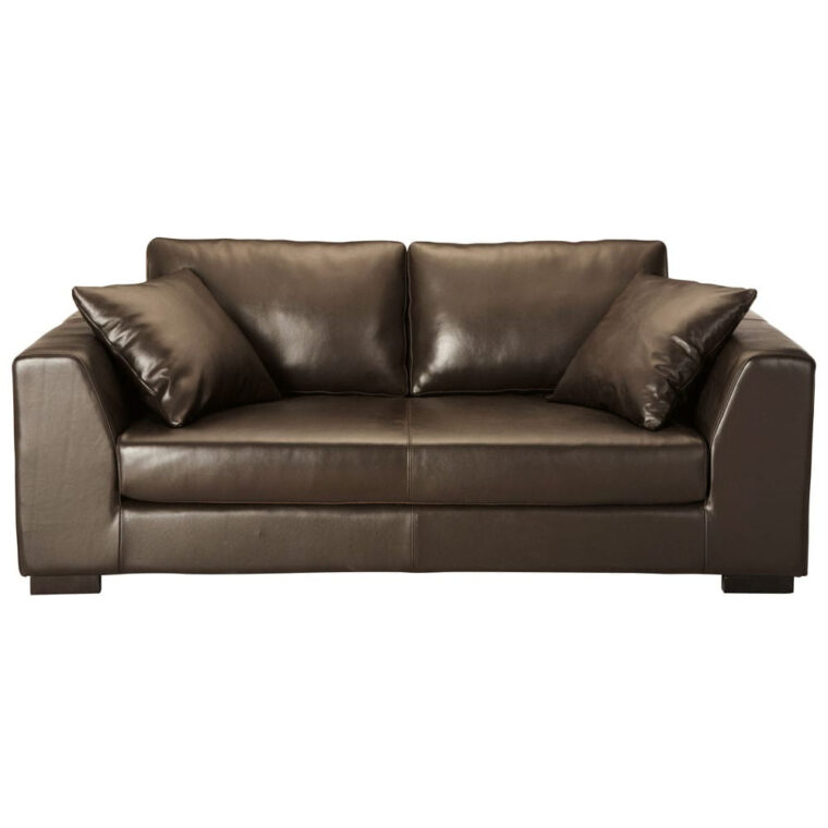 Canapé Convertible Cuir Canapé Cuir 2 3 Places Convertible Marron Terence Canapé Convertible Cuir Canapé Cuir 2 3 Places Convertible Marron Terence