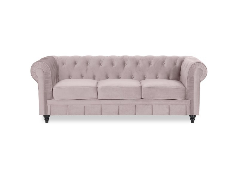 Canapé Convertible Taupe Canape Chesterfield Velours 3 Places Altesse Taupe Vente