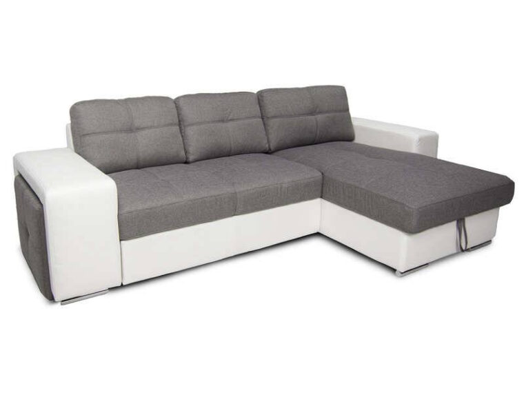 Canapé D Angle Convertible Gris Et Blanc Conforama Canapé D Angle Convertible Et Réversible Pouf