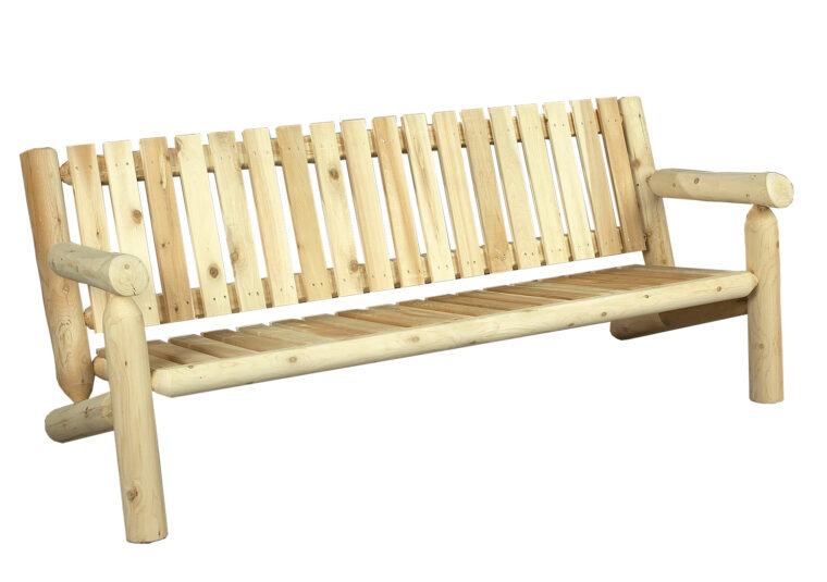 Canapé Jardin Bois Canapé De Jardin En Bois De Cèdre Blanc Cèdre &amp; Rondins