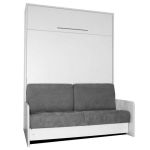 Canapé Lit Conforama Space sofa Fast Armoire Lit Escamotable 140cm Blanche Avec