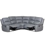 Canapé Relax Angle CanapÉ D Angle Relax Gris Joey Achat Vente Canapé