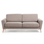 Canape Taupe Tissu Canapé 3 Places Scandinave En Tissu Bruno Taupe