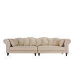 Canapé Velours Beige Morgane Canapé Chesterfield Double Extra Large Velours