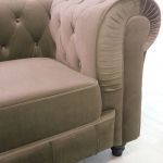 Canapé Velours Taupe Canape Chesterfield Velours 3 Places Altesse Taupe