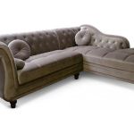 Canapé Velours Taupe Canapé D Angle Brittish Velours Taupe Style Chesterfield