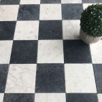 Carrelage Damier Noir Et Blanc 30x30 Classic Marble In Black and White Check