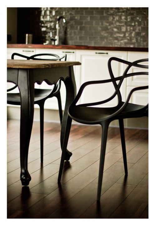 Chaise Master Kartell Masters Kartell In Black Stunning with This Table