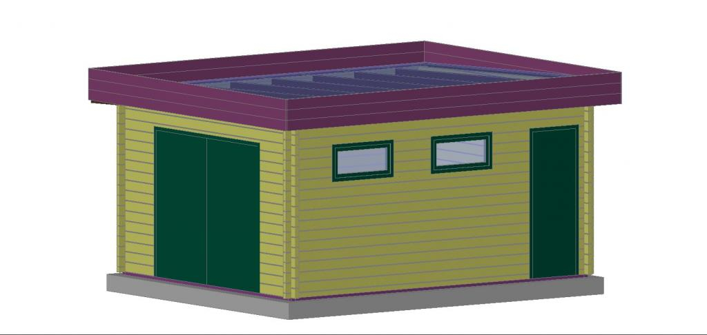 Construction Garage toit Plat Garage En Bois Sans Permis De Construire