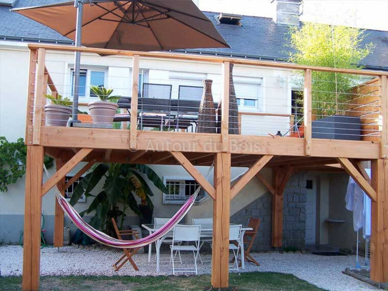 Construire Une Terrasse En Bois Construire Une Terrasse Bois Sur Pilotis