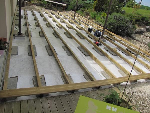 Construire Une Terrasse En Palette Terrasse En Bois Sur Parpaings De 8m Par 4m