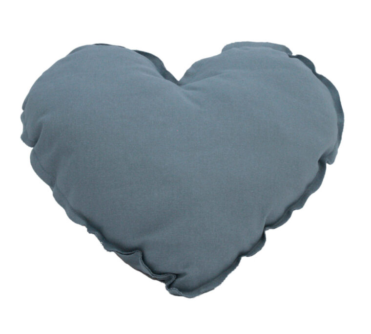 Coussin Bleu Gris Poisplume Pour Les Petits Et Leur Maman… Coussin Enfant
