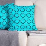 Coussin Bleu Turquoise Coussins Turquoise