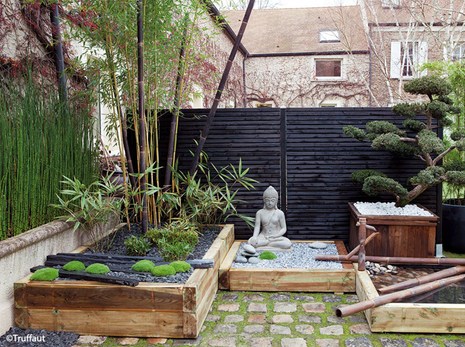 CrÃ©er Un Jardin Zen Un Jardin Zen En Rouge Et Noir Elle Décoration