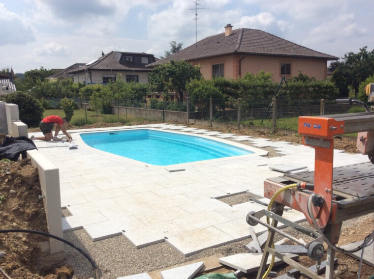 Dalle Autour Piscine Amenagement Piscine Dallage