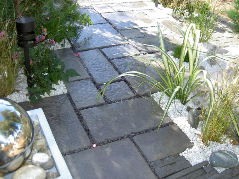 Dalles Granit Exterieur Marlux Dallage Polystone Jardin Zen