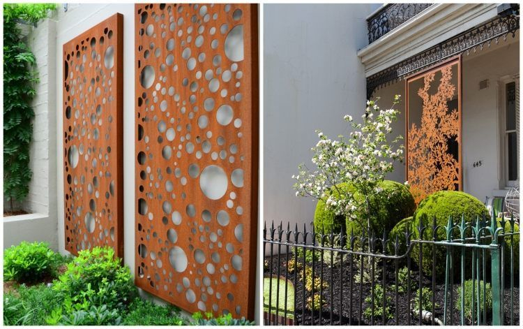 Decoration Exterieur Jardin Moderne 55 Idées Sympas Pour Intégrer L Acier Corten Dans Votre