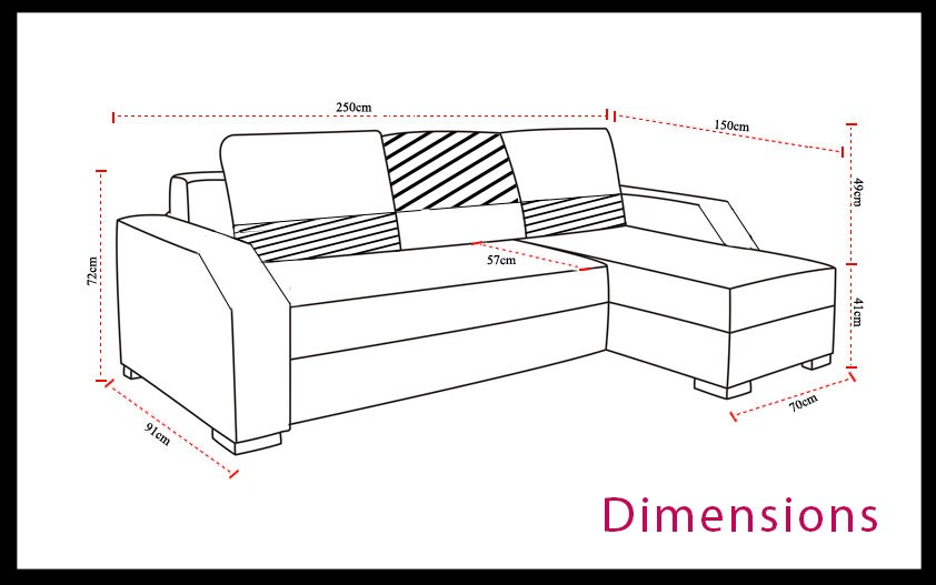 Dimension Canapé Lit Dimensions Canapé D Angle Convertible