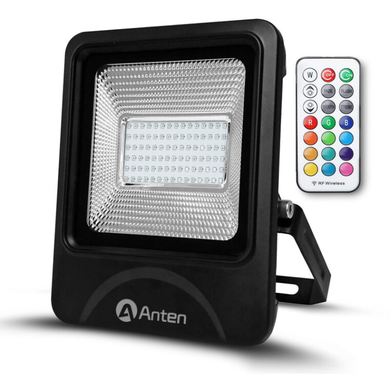 Eclairage Exterieur Telecommande Anten 50w Rgb Projecteur Led Ip65 Étanche Lampe Halogène