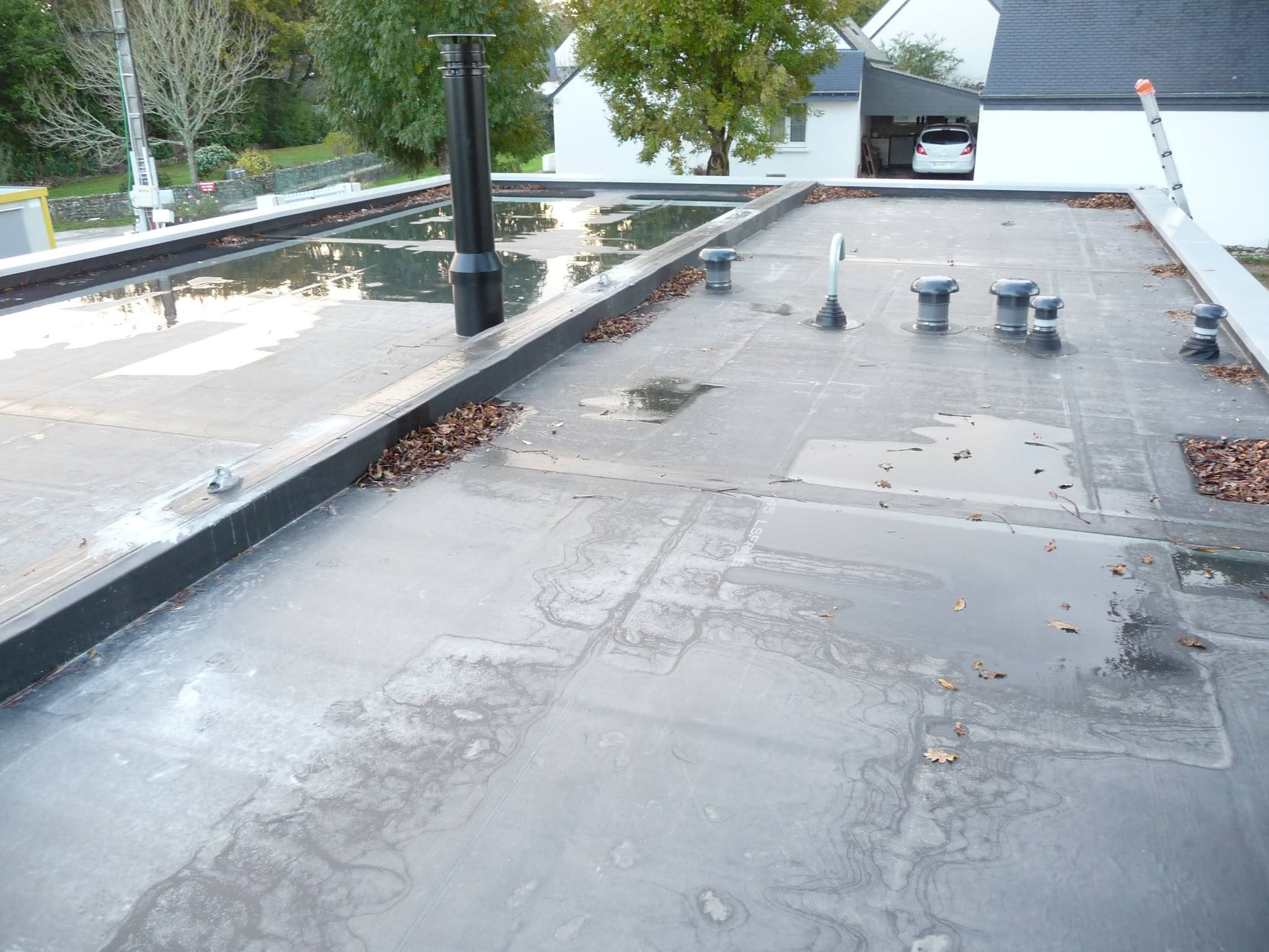 étanchéité toit Terrasse Modèle Et Pose Gouttière Alu