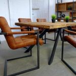 Fauteuil Bureau Industriel Chaise En Cuir De Style Industriel Et Vintage Thomas