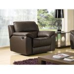 Fauteuil Relax En Cuir Fauteuil Luxe 1 Place Relaxation Cuir Chocolat Achat