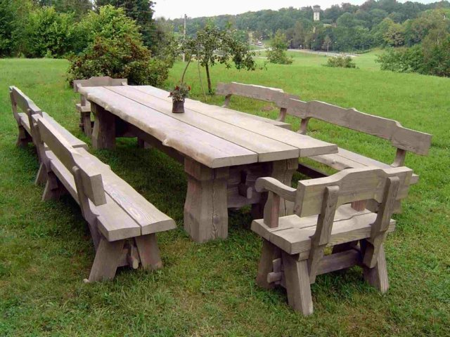 Grande Table De Jardin Table De Jardin En Bois Le Choix Respectueux