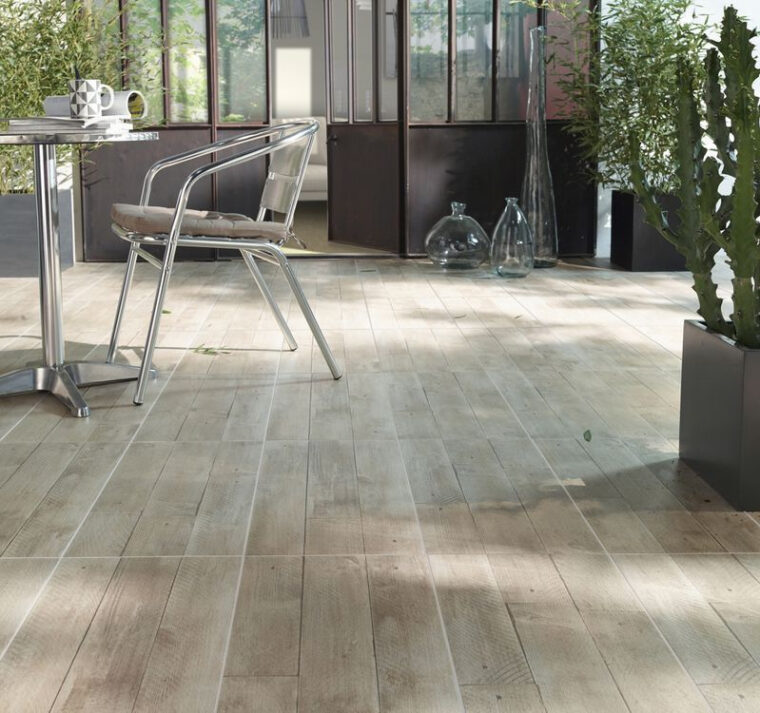 Gres Cerame Imitation Bois Carrelage Terrasse Beige 30 X 60 4 Cm Tavolato