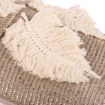 Housse De Coussin Beige Housse De Coussin Beige Broderies Plumes 30x50 Safi
