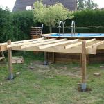 Installation Terrasse Bois Piscines Spas Quelle Structure Support Pour Terrasse En