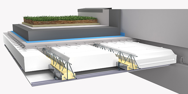 Isolation toit Plat Plancher isolant Pour toiture Terrasse isoltop