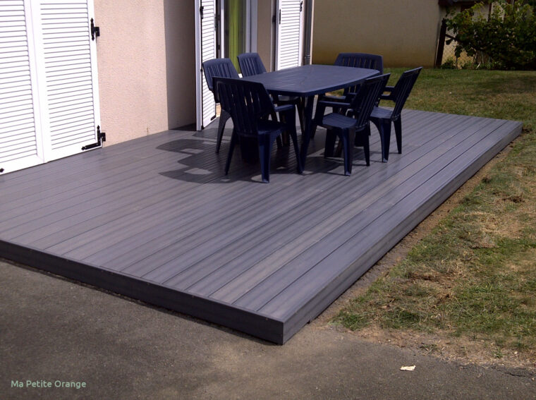 Latte De Bois Pour Terrasse Terrasse Bois Gris Anthracite Mailleraye Jardin