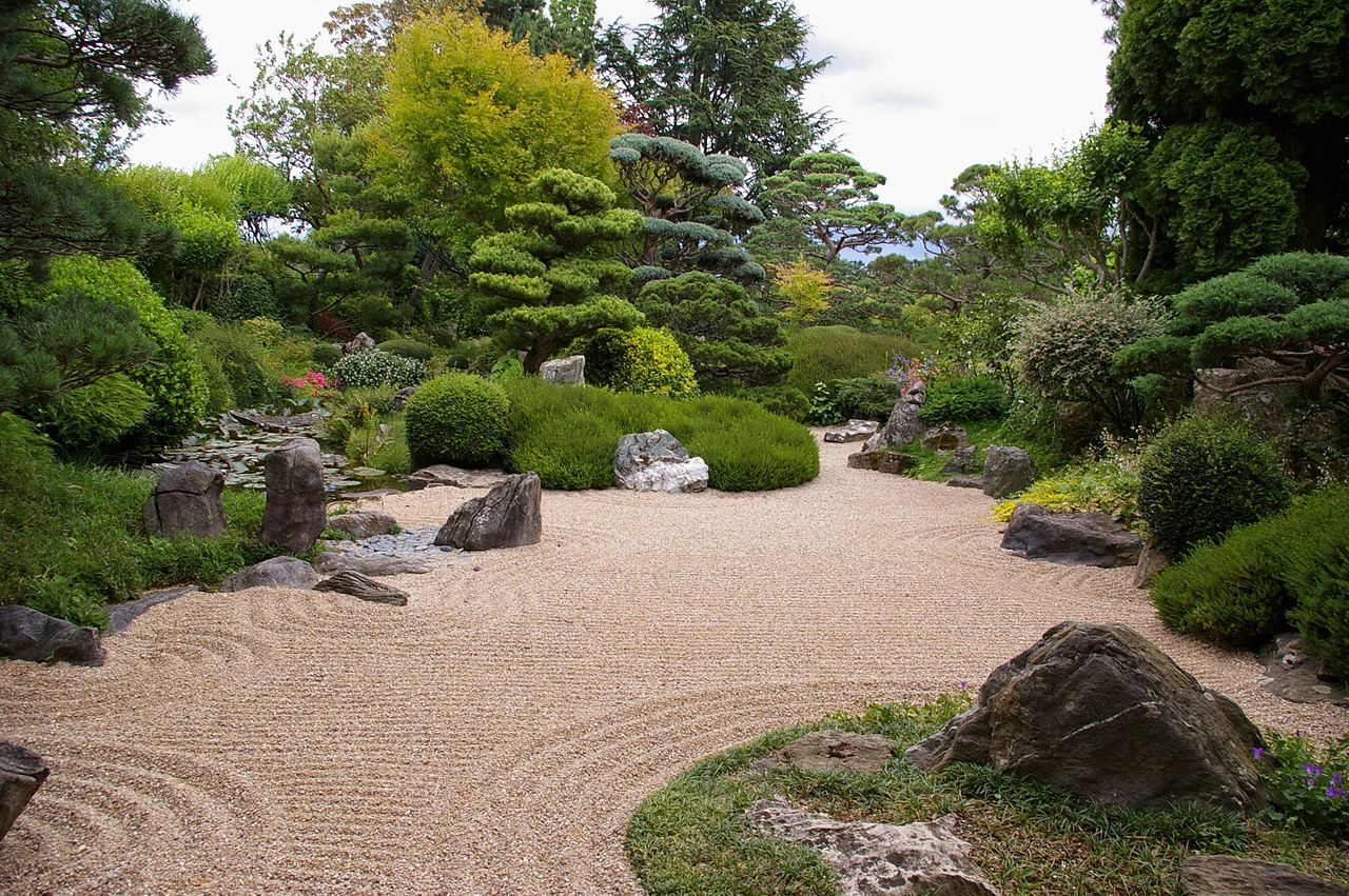 Modele De Jardin Japonais Fichier Jardin Zen Meditation — Wikipédia