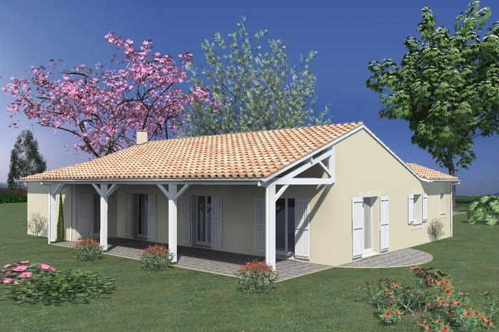 Modele De Terrasse Plan Maison Avec Terrasse Couverte Ep55