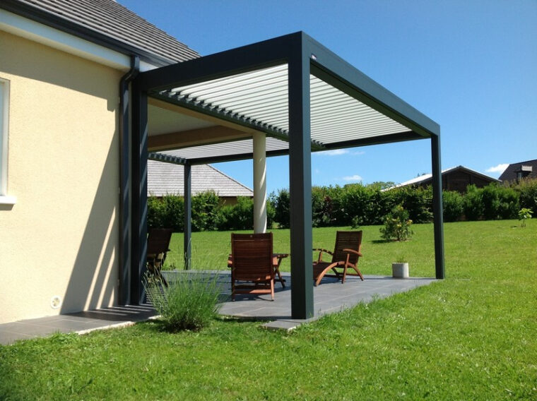 Pergola Aluminium Pour Terrasse Pergola Alu à Lames Pivotantes Broch Habitat Pergola Aluminium Pour Terrasse Pergola Alu à Lames Pivotantes Broch Habitat