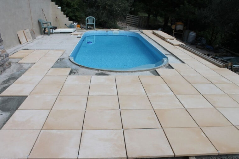 Plage De Piscine En Carrelage Plage Piscine Sur Plot