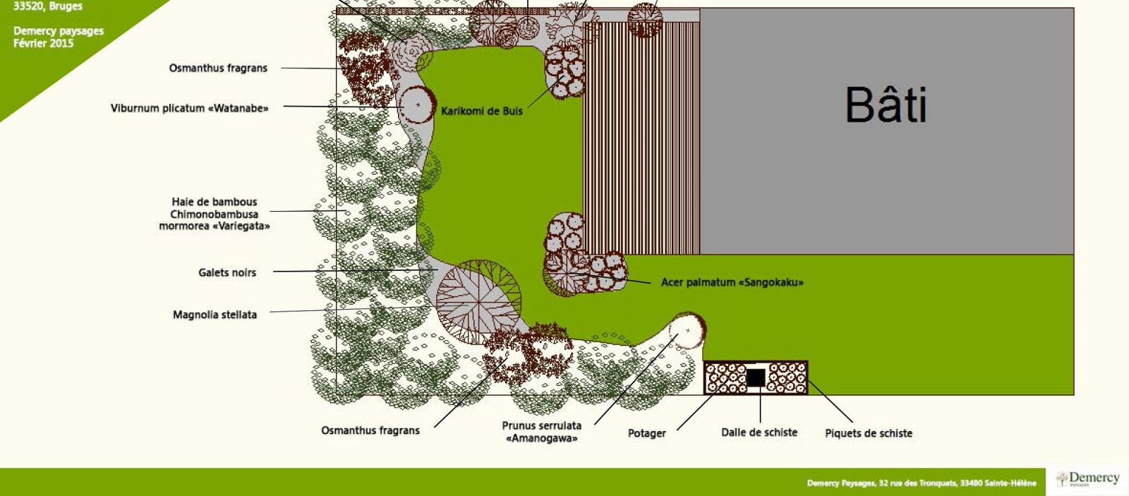 Plan AmÃ©nagement Jardin Paysagiste Pour Plan D Aménagement Paysager à Saint Aubin