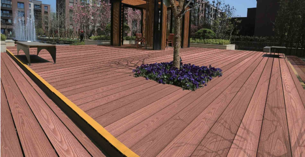 Plancher Terrasse Composite Planche De Patio En Posite Ezdeck Natural Terrasse De