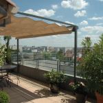 Protection Terrasse Bois Protection solaire Vent Et Vis à Vis Au 8° étage Plein