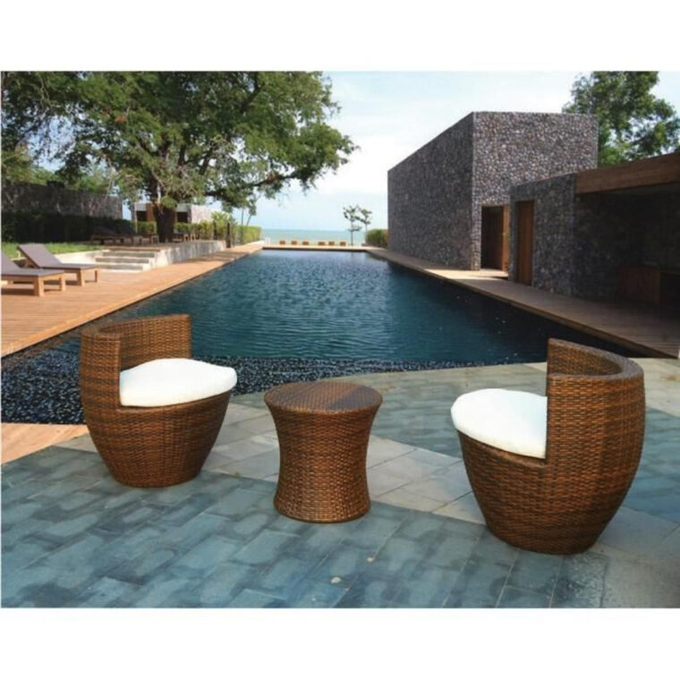 Salon De Jardin Resine Tressee Salon En Résine Tressée 3 Pièces totem Marron Achat Salon De Jardin Resine Tressee Salon En Résine Tressée 3 Pièces totem Marron Achat