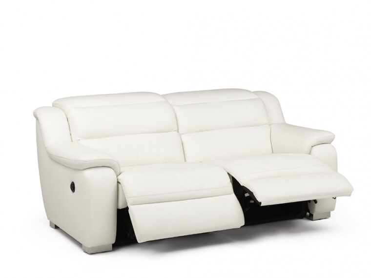 Sofa Pas Cher Canapé 2 Places Relax électrique Cuir arena Blanc Canapé Sofa Pas Cher Canapé 2 Places Relax électrique Cuir arena Blanc Canapé