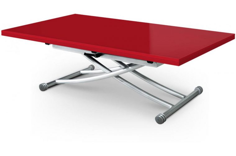 table basse relevable jardin