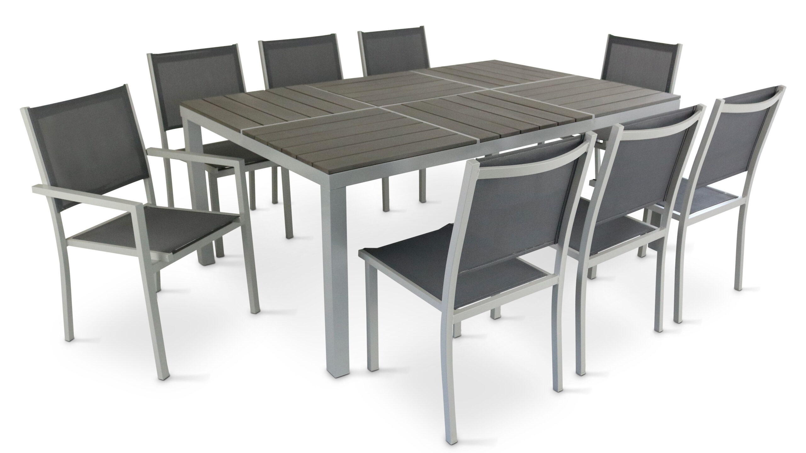 Table De Jardin Aluminium Salon Jardin Aluminium 1 Table Et 8 Fauteuils Textilène