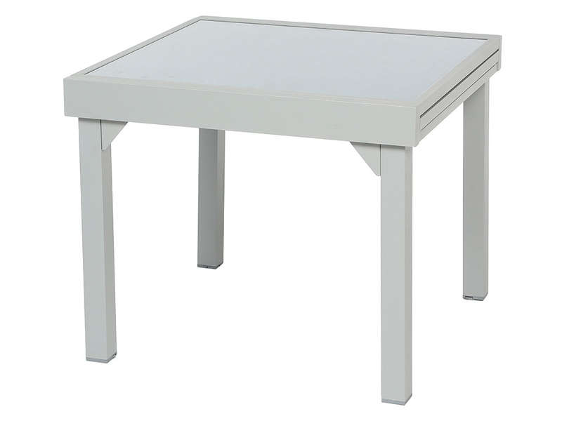 Table De Jardin Avec Rallonge Table De Jardin 90 Cm Avec Allonge Tenerife Coloris Silver