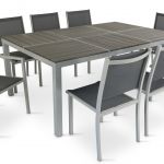 Table De Jardin En Aluminium Salon Jardin Aluminium 1 Table Et 8 Fauteuils Textilène