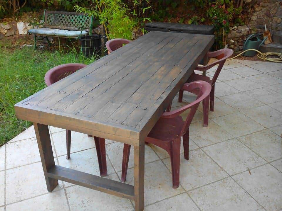 Table De Jardin En Palette Table De Jardin En Palettes Pallets Garden Table • 1001