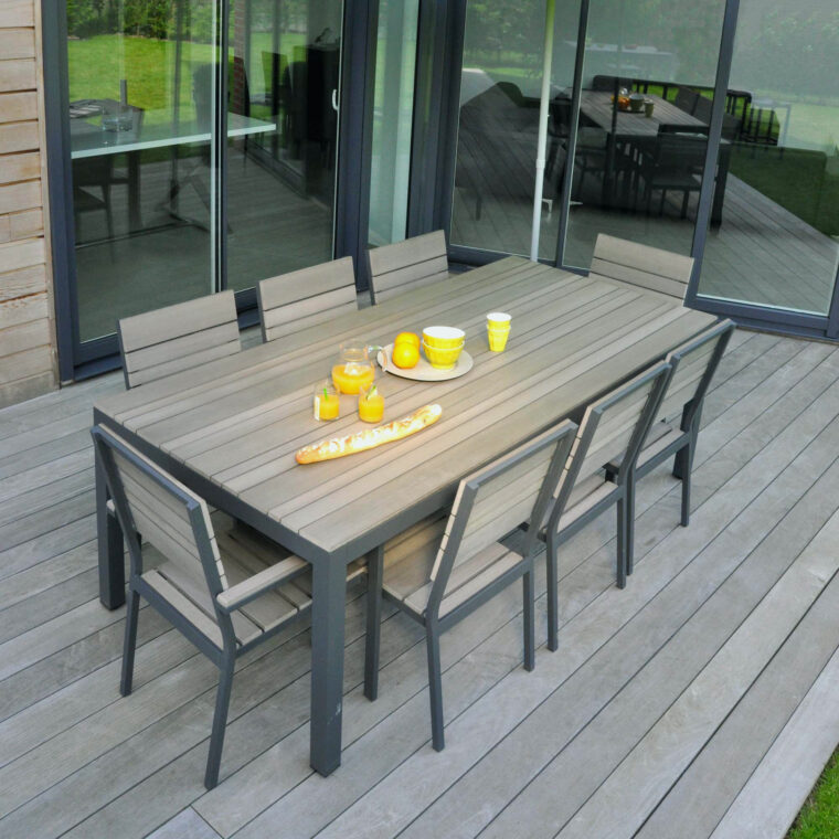 Table Jardin CarrÃ©e Table De Jardin Systeme U