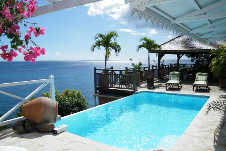 Terrasse Avec Piscine Location Villa Luxe Piscine Vue Mer 12 Personnes Anses