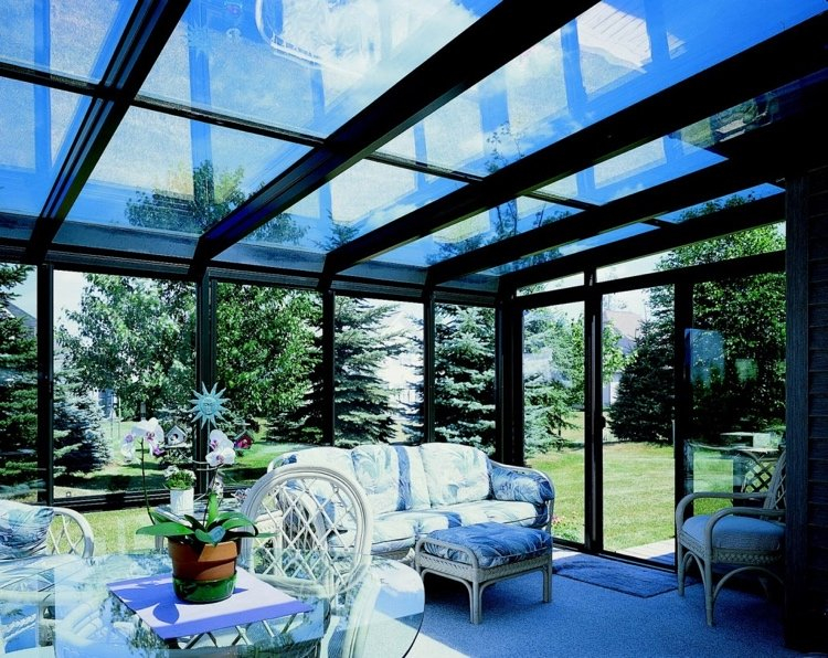 Terrasse Couverte Fermée toiture Transparente Pour Terrasse Avec Cadre En Aluminium